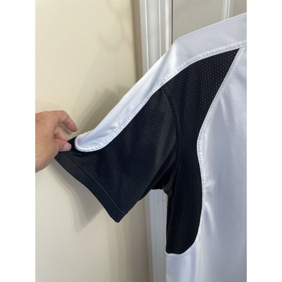 Ellesse Mens Red White Black  Polo Shirt Size Medium Tennis Italian - Picture 6 of 12